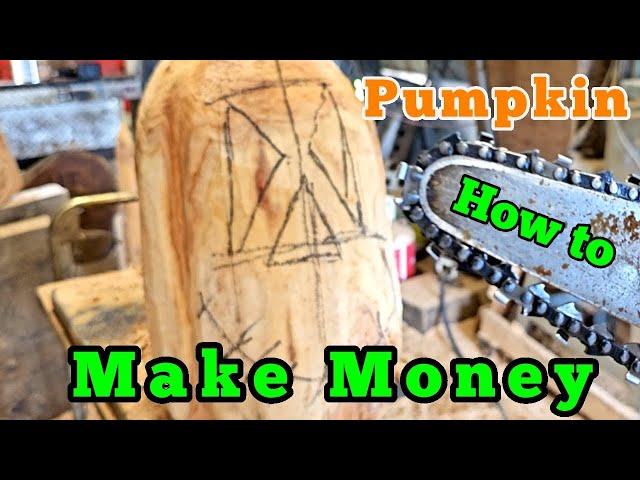 Easy Wooden Pumpkin Carving Tutorial For Halloween Beginners