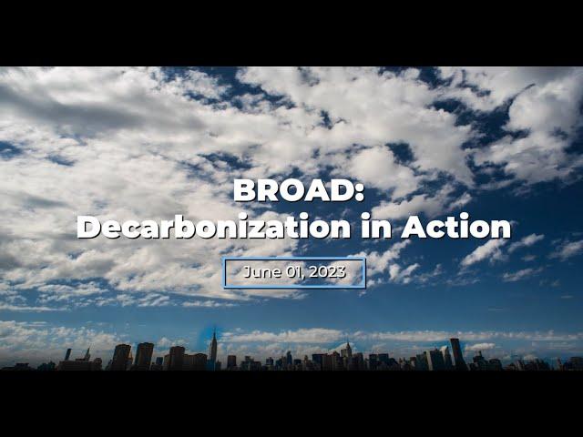 BROAD USA: Decarbonization in Action