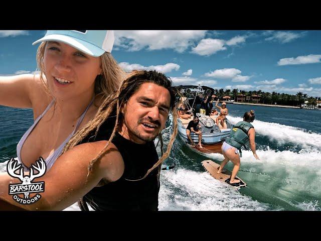 Austin Keen Takes Barstool Outdoors Wakesurfing