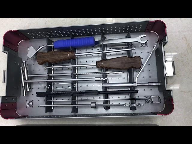 Surgical orthopedic herbert screw hollow bone screw cannulated screw instrument set for trauma