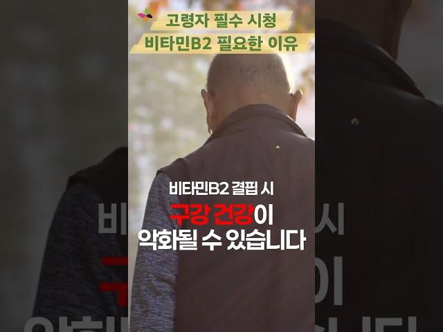 노인 구강 건강 관리, 비타민B2가 먼저입니다