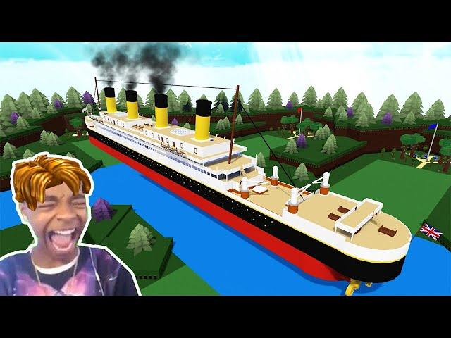 Roblox BUILD A BOAT Funny Moments MEMES  (TITANIC)