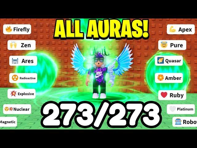 HOW TO GET ALL 273 AURAS IN Roblox AURA CRAFT! (ALL RECIPES)