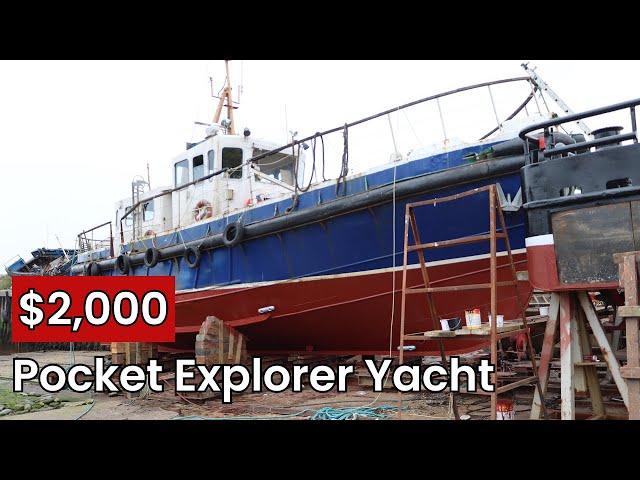 The $2,000 pocket explorer yacht - neglected & abused - Episode #1