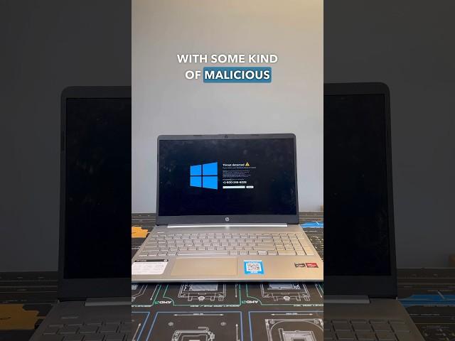 Threat Detected! #tech #pc #repair #pcrepair #computerrepair