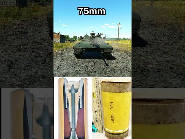 Smallest to Biggest Caliber War thunder #warthundertanks #military