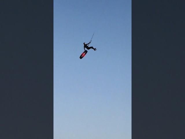 crazy airtime on this one #kitesurfing #kite #surf