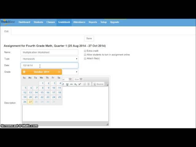 Thinkwave Gradebook