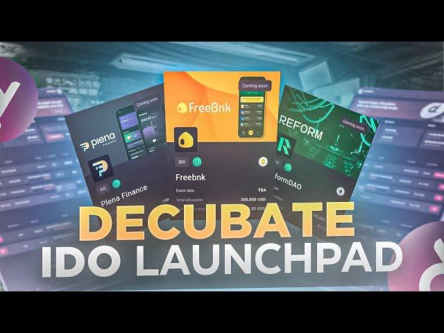 DECUBATE - IDO Launchpad - Topowe ROI na Rynku Krypto! Mam dla Was 5 x Bronze TIERS za FREE!