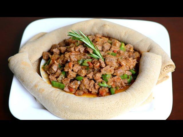 ቆንጆና ጤናማ መረቅ ያለው ጥብስ አሰራር || Ethiopian Food || How to make Tibs easily