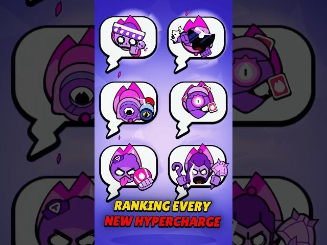 Ranking Every New Hypercharge #brawlstars #shorts