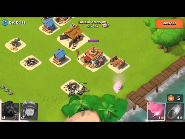 Boom Beach - Let's Play Episode #6: 1st Player Attack (+Winners)