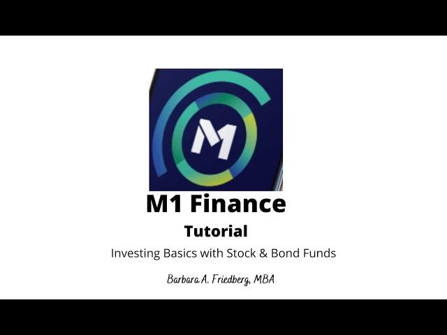 M1 Finance Tutorial - Smart, Simple Investing with Stocks and Bonds