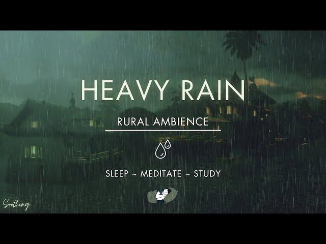 Heavy Rain No Thunder | NO MIDROLL ADS | Soothing Rain Sounds For Sleeping