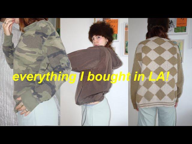 All the Clothes I Bought in LA