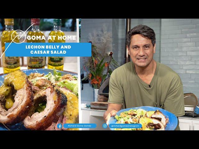 Goma At Home: Lechon Belly with Caesar Salad