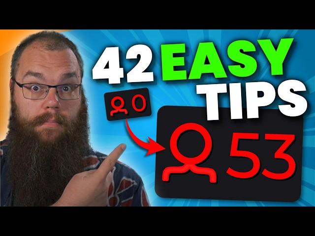 42 EASY Twitch Tips to GROW Your Channel in 22 Minutes