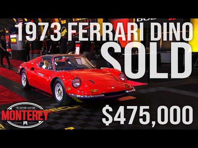 SOLD for $475,000 1973 Ferrari Dino 246 GTS // Mecum Monterey 2023