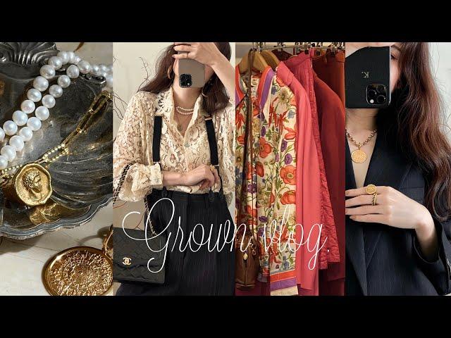 【Vlog】Best Vintage Shop Tour in Tokyo Favorite Accessories| Spring Outfits |Unboxing |Cafe