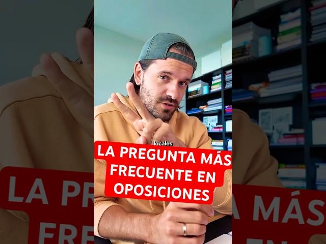 Pregunta MUY FRECUENTE en test de oposiciones 