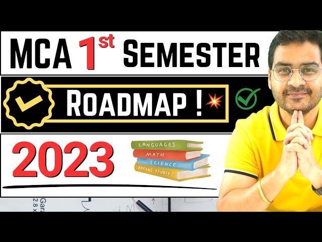 MCA 1st Semester Full Roadmap! MCA Subjects, Syllabus 2023! #MCA #MCASyllabus #MCAsubjects #viral