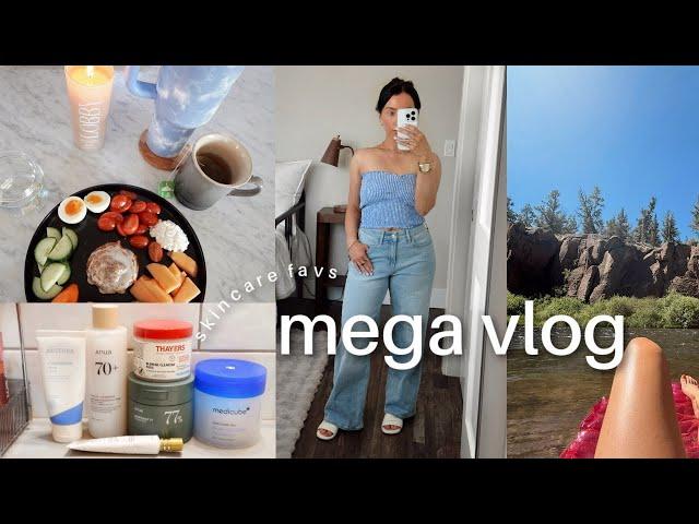 skincare updates (favs!!), rescue  progress, clothing basics, patio makeover  a mega vlog...