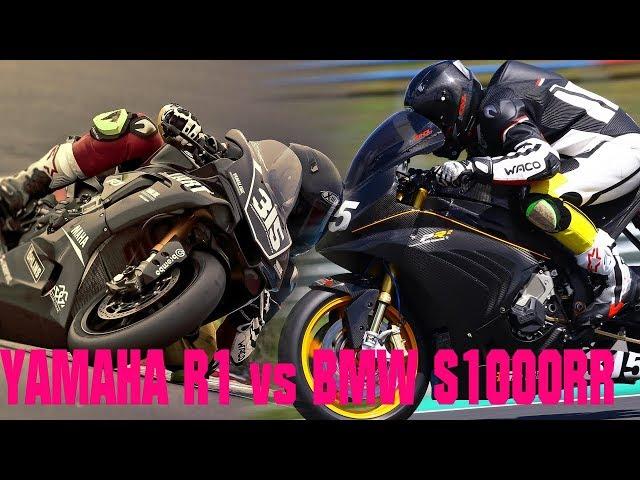 Yamaha R1 vs BMW S1000RR Rennstrecke Vergleich