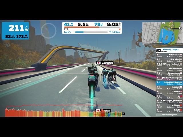 실내자전거 30분 주행영상ㅣ코리아컵 5스테이지 / Zwift Korea final stageㅣ자전거 다이어트ㅣ헬스자전거