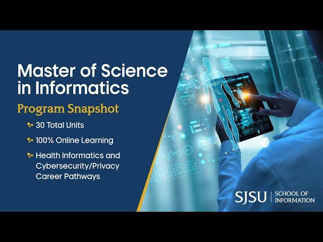 Master of Science in Informatics Degree Program at SJSU
