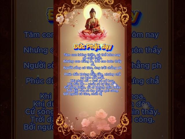  “Đức Phật Dạy: Bí Kíp Giữ Bình An Mỗi Ngày” #loiphatday #phatphap #baihoccuocsong