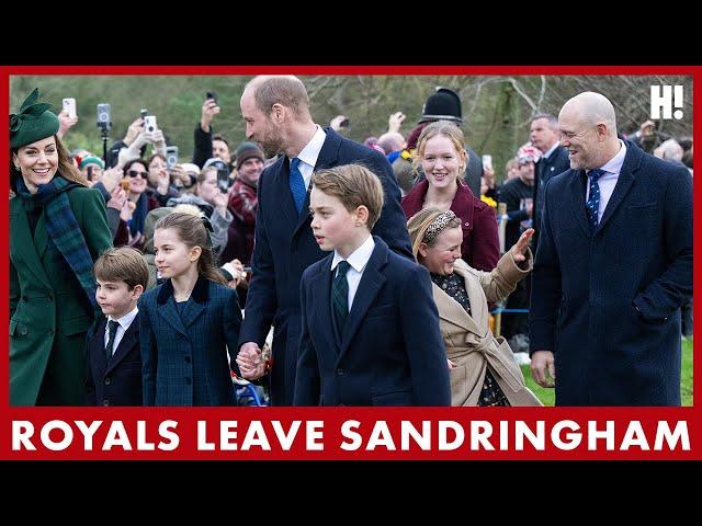 Royal Family in HIGH SPIRITS as they leave Sandringham | HELLO!