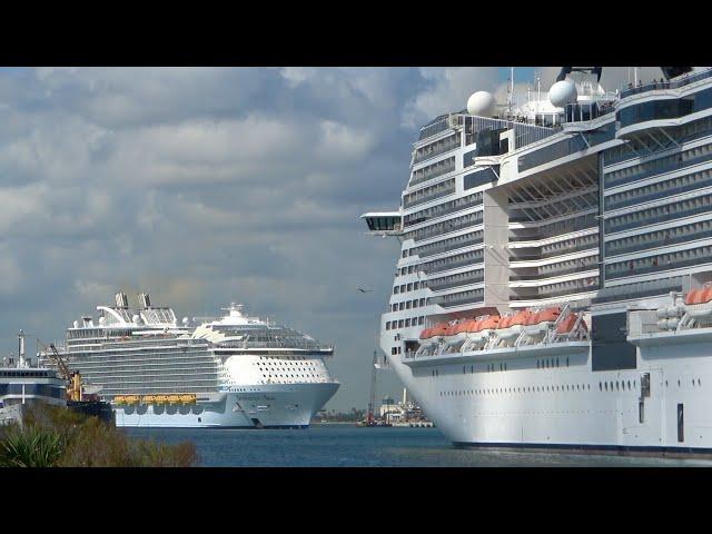 Symphony of the Seas and MSC Meraviglia Arrive in Port Canaveral!