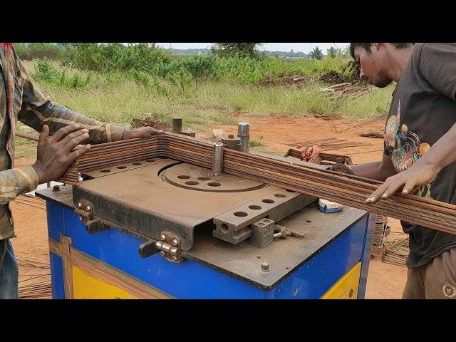 column ties or beam stirrups bending in bar bending machine