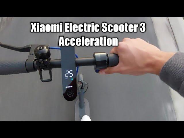 Xiaomi Mi Electric Scooter 3 - 0-25 km/h acceleration