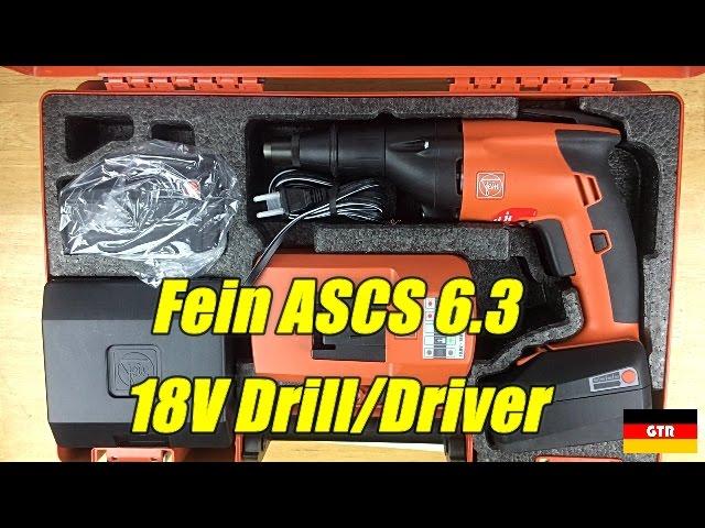 German Tool Reviews:  Fein ASCS 6.3 (18V Drill/Driver Kit)