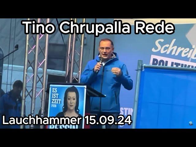 Tino Chrupalla Rede, Birgit Bissin Afd [Lauchhammer 15.09.24]