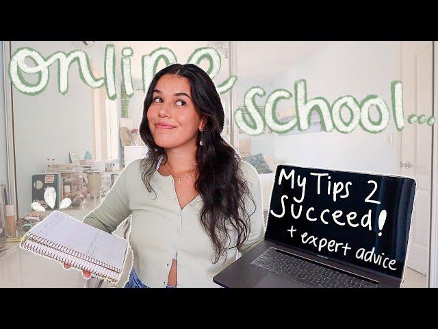 How To Succeed at ONLINE SCHOOL (my "expert" tips & habits)