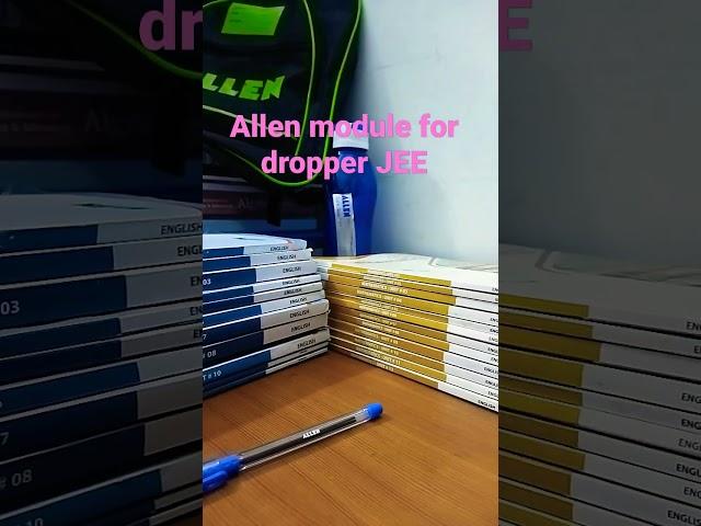 ALLEN MODULE for jee dropper batch.#jee2023 #allen #allenkolkata