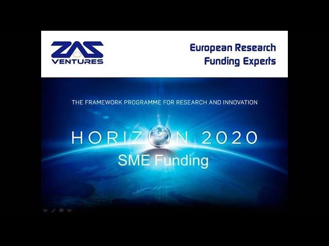 SME Funding in Horizon 2020