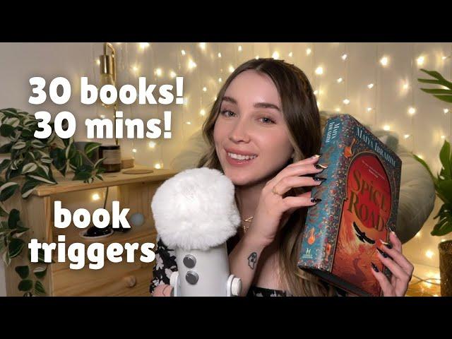 ASMR 30 Books in 30 Mins (Relaxing Book Triggers)