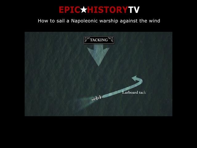 How to sail a Napoleonic warship against the wind