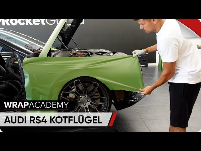 Audi RS4 Kotflügel folieren -- Tutorial --