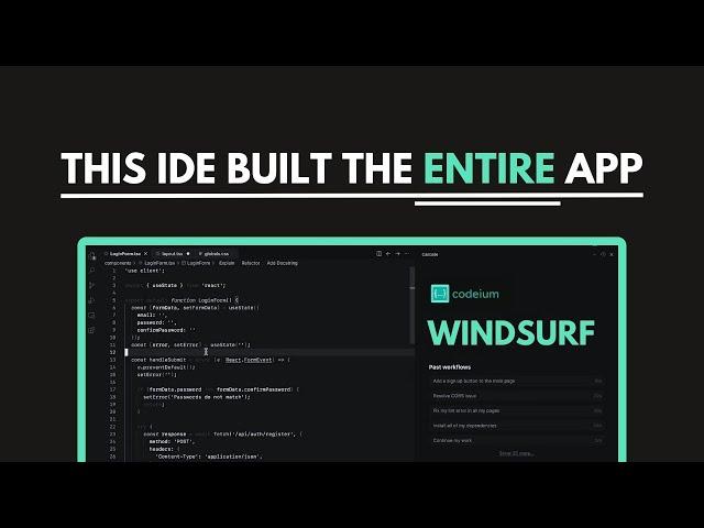 Codeium Windsurf: The Full-Stack App Builder | Better Than Cursor?