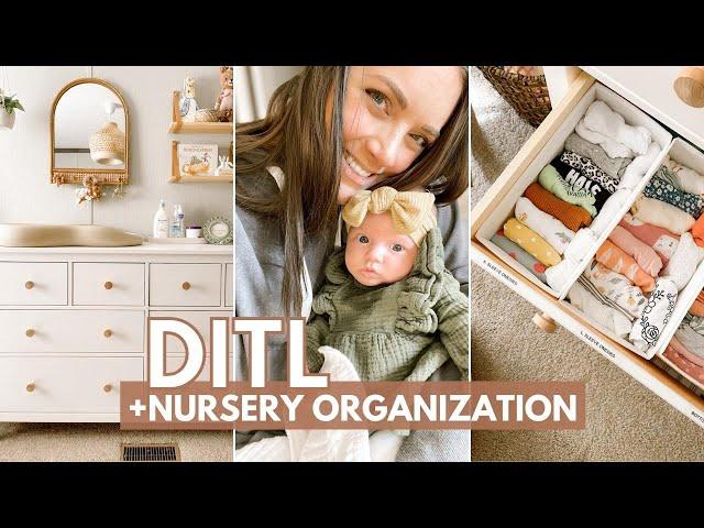 DAY IN THE LIFE WITH A NEWBORN | 8 Weeks Old! + Nursery Organization