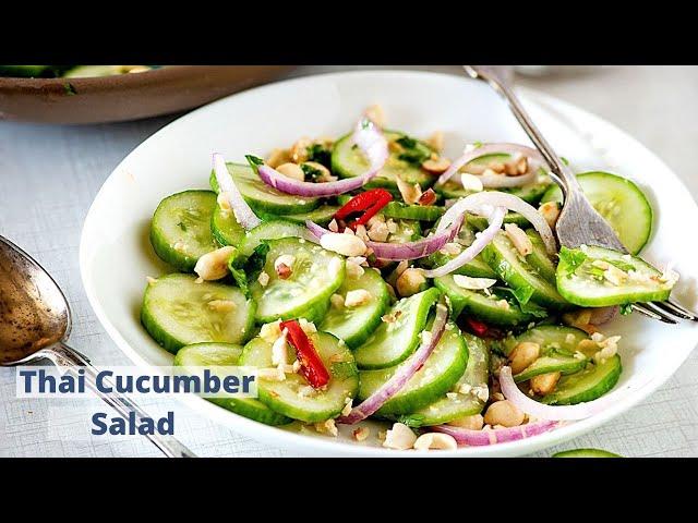 Easy Cucumber Salad | Fresh Cucumber Salad With Lime Dressing Recipe | Rekha Kakkar