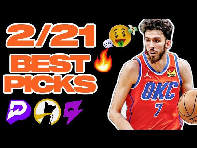 PRIZEPICKS BEST NBA PICKS TODAY (2/21) - OVER $3,000 PROFIT!