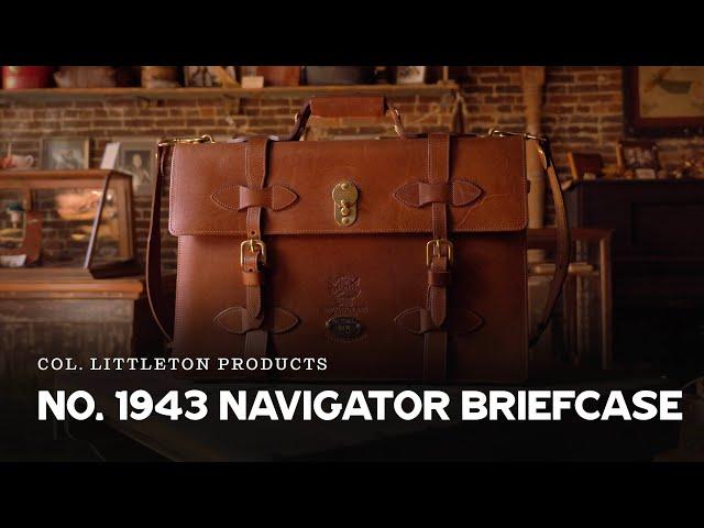 Unleash Your Classic Style with The 1943 Navigator Briefcase - Handcrafted in USA