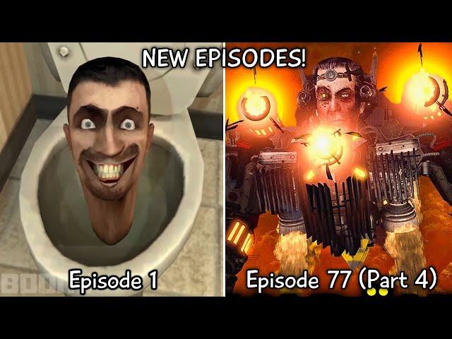 Skibidi Toilet 1 - 77 Part 4 All Episodes (60 FPS REMASTERED) Upgraded Titan G-Man 5.0 (Episode 78?)