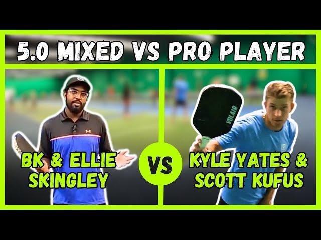 I Played Against Pickleball Pro Kyle Yates | 5.0+ Mixed vs Men's Doubles Ft. Pro Player