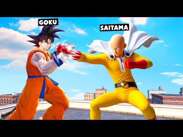 Npc Battle Between Goku vs Saitama In Overgrowth